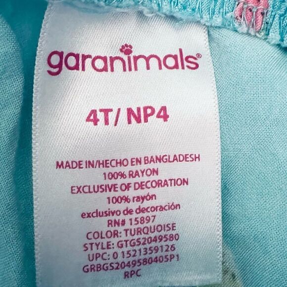 Garanimals Blue & Pink Fruit Print Summer Shorts Size 4T - Picture 5 of 5